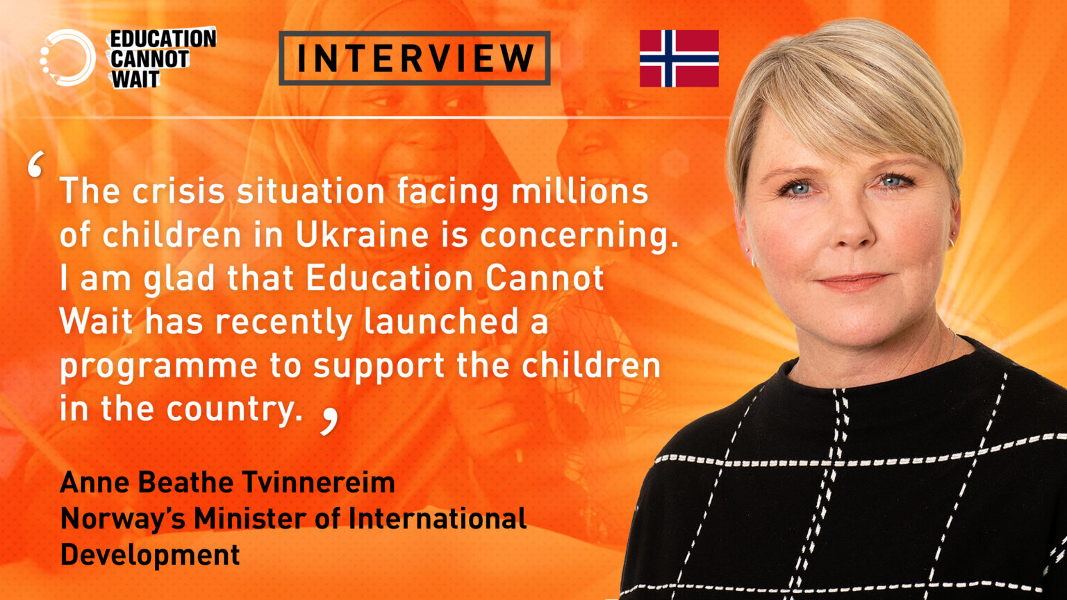 Norway Minister of International Development Anne Beathe Tvinnereim
