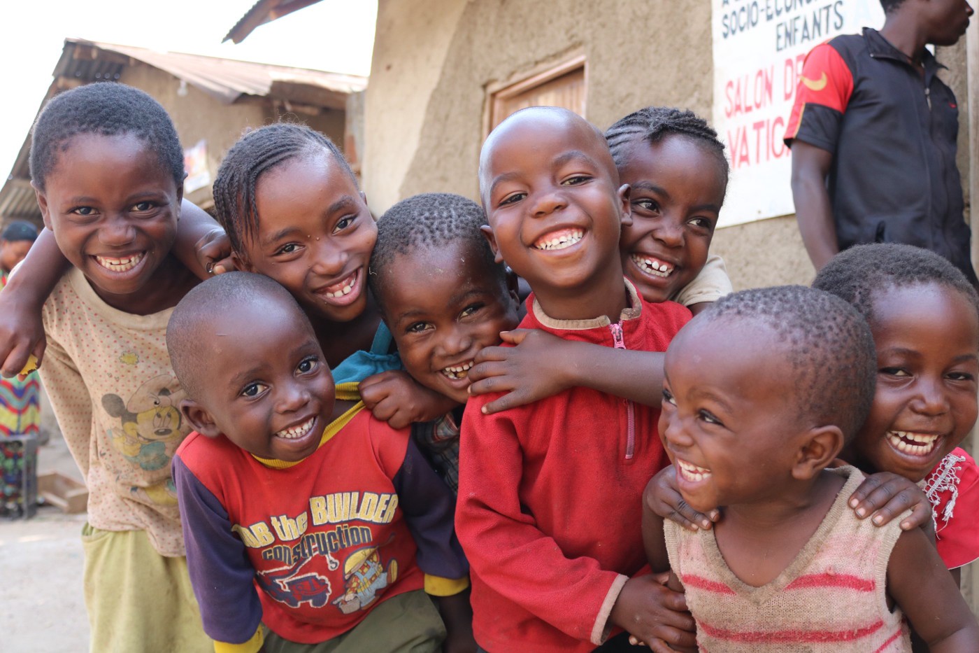 Group of children smiling Group of children smiling