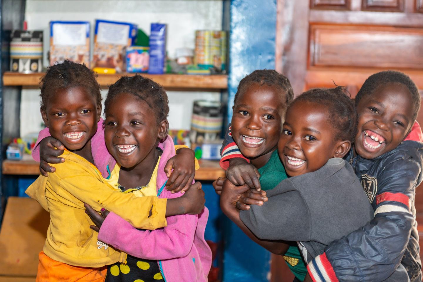 Children playing in Zambia.