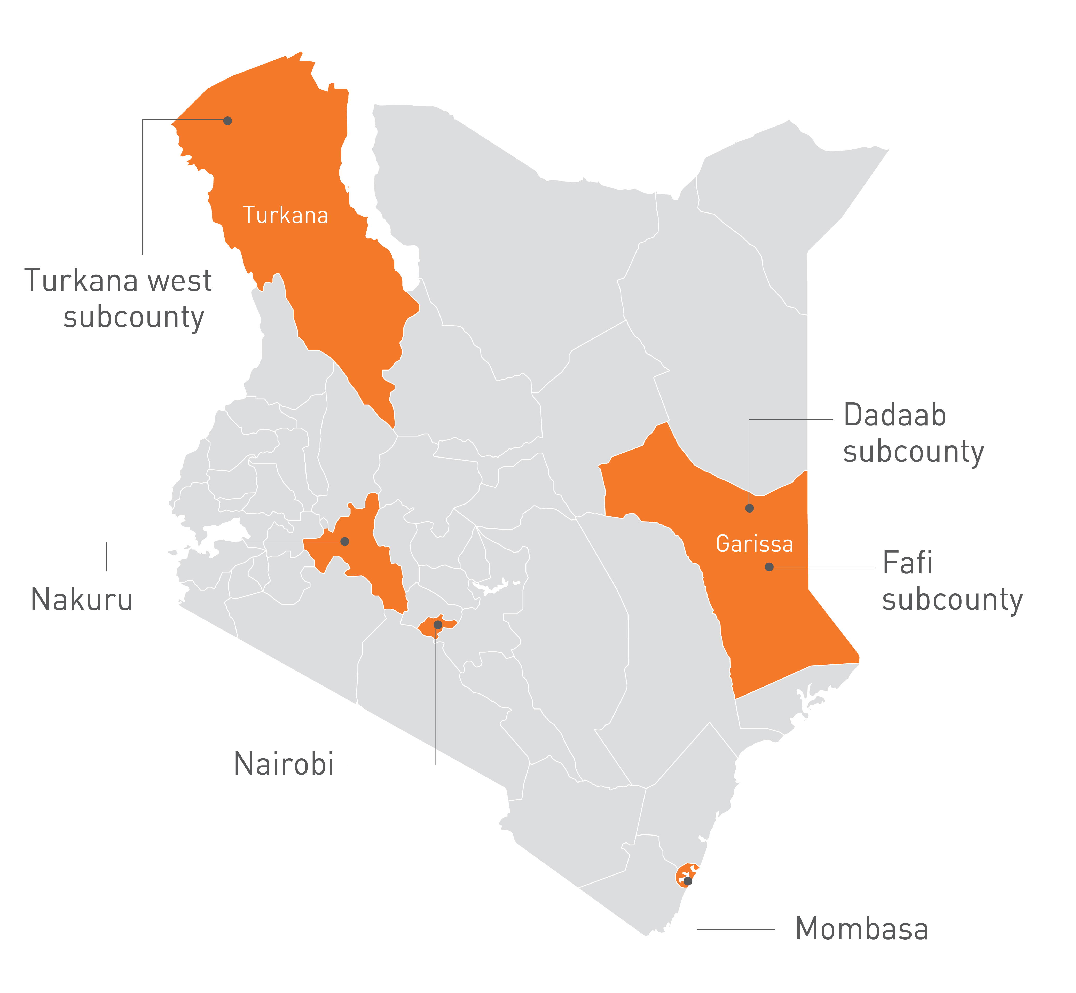 Kenya map