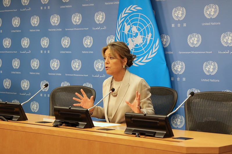 Yasmine Sherif at UN HQ