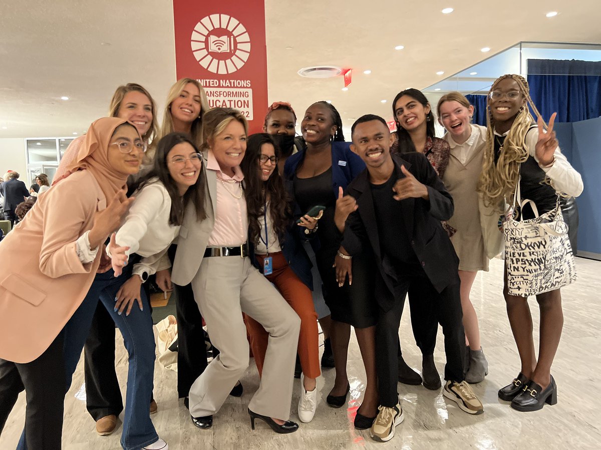 Yasmine Sherif and youths