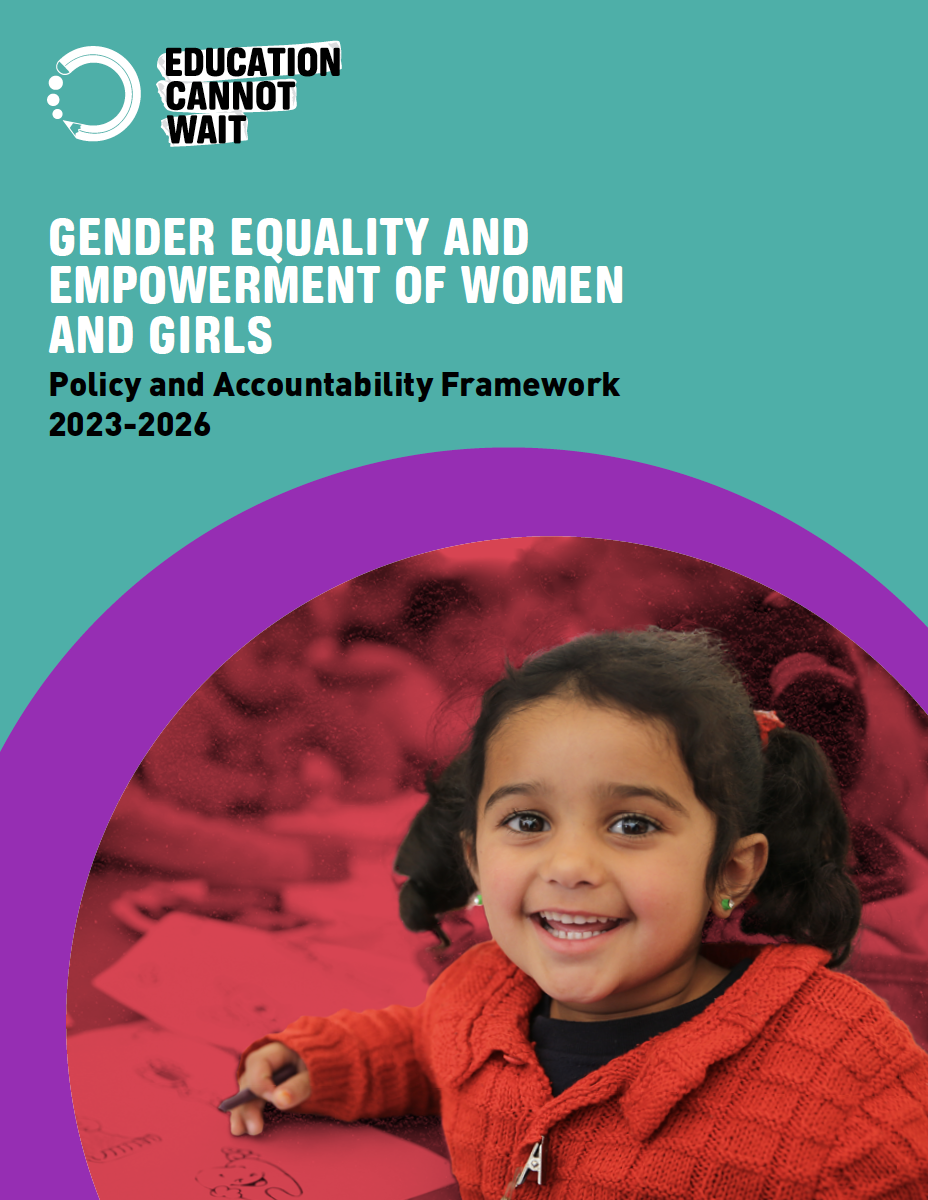 Cover of ECW's Gender Framework Policy Cover of ECW's Gender Framework Policy