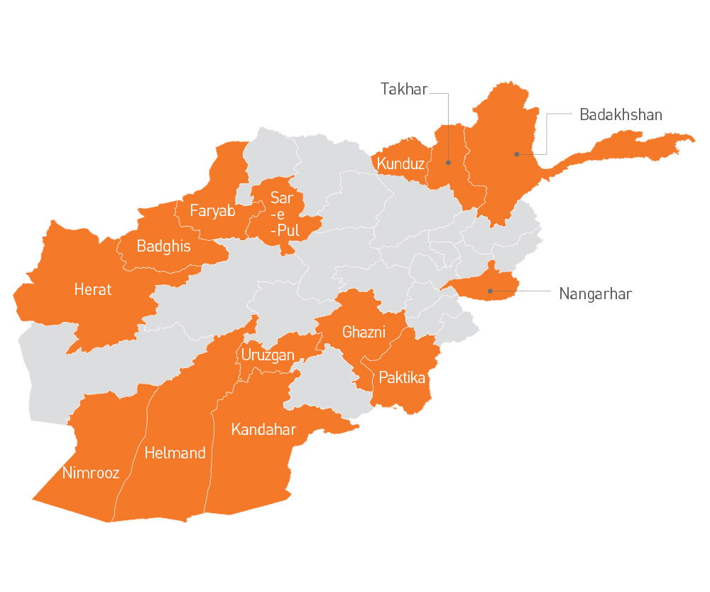 Afghanistan map