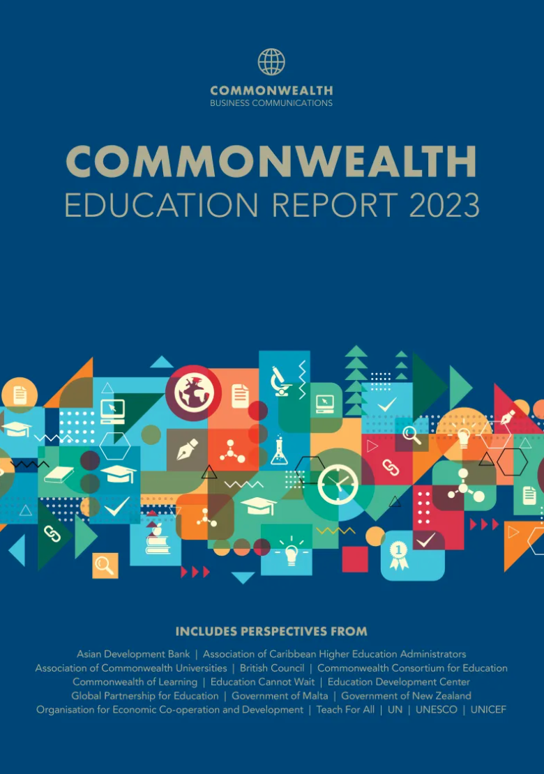Cover of the Commonwealth Education 2023 Report