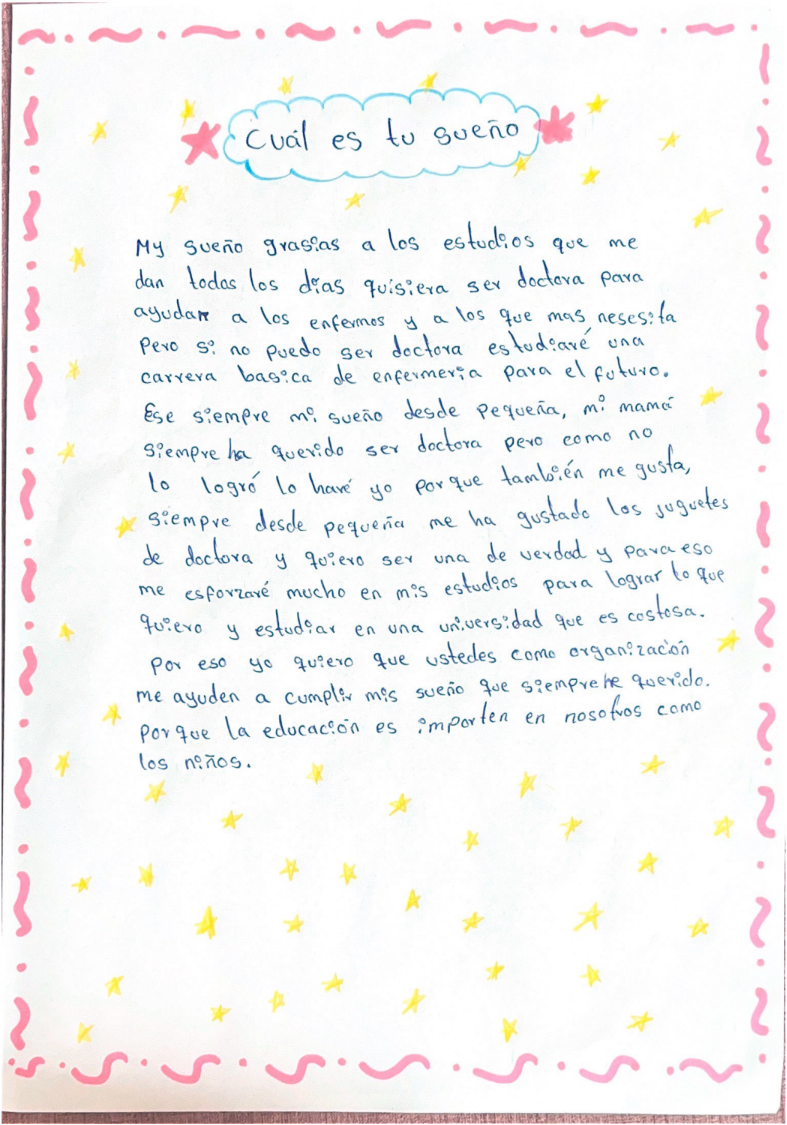 Gabriela's letter