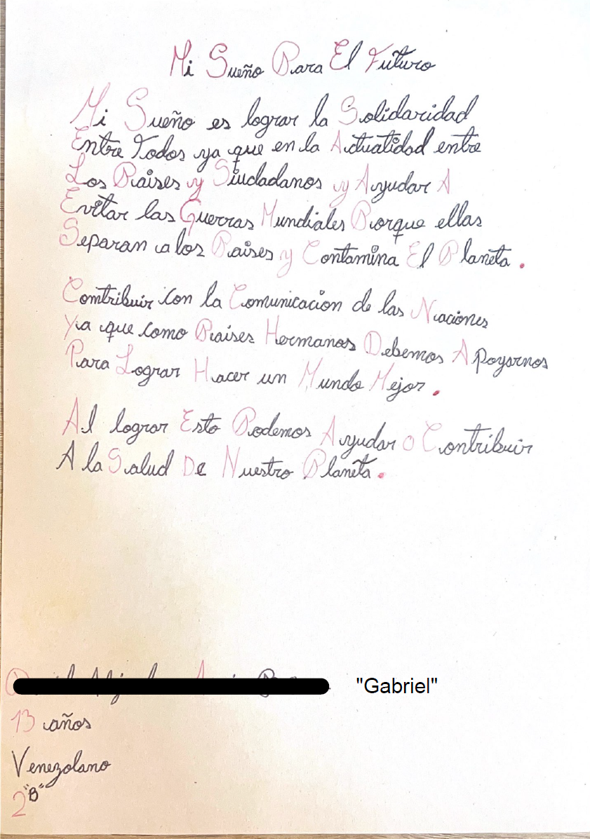 Gabriel's letter