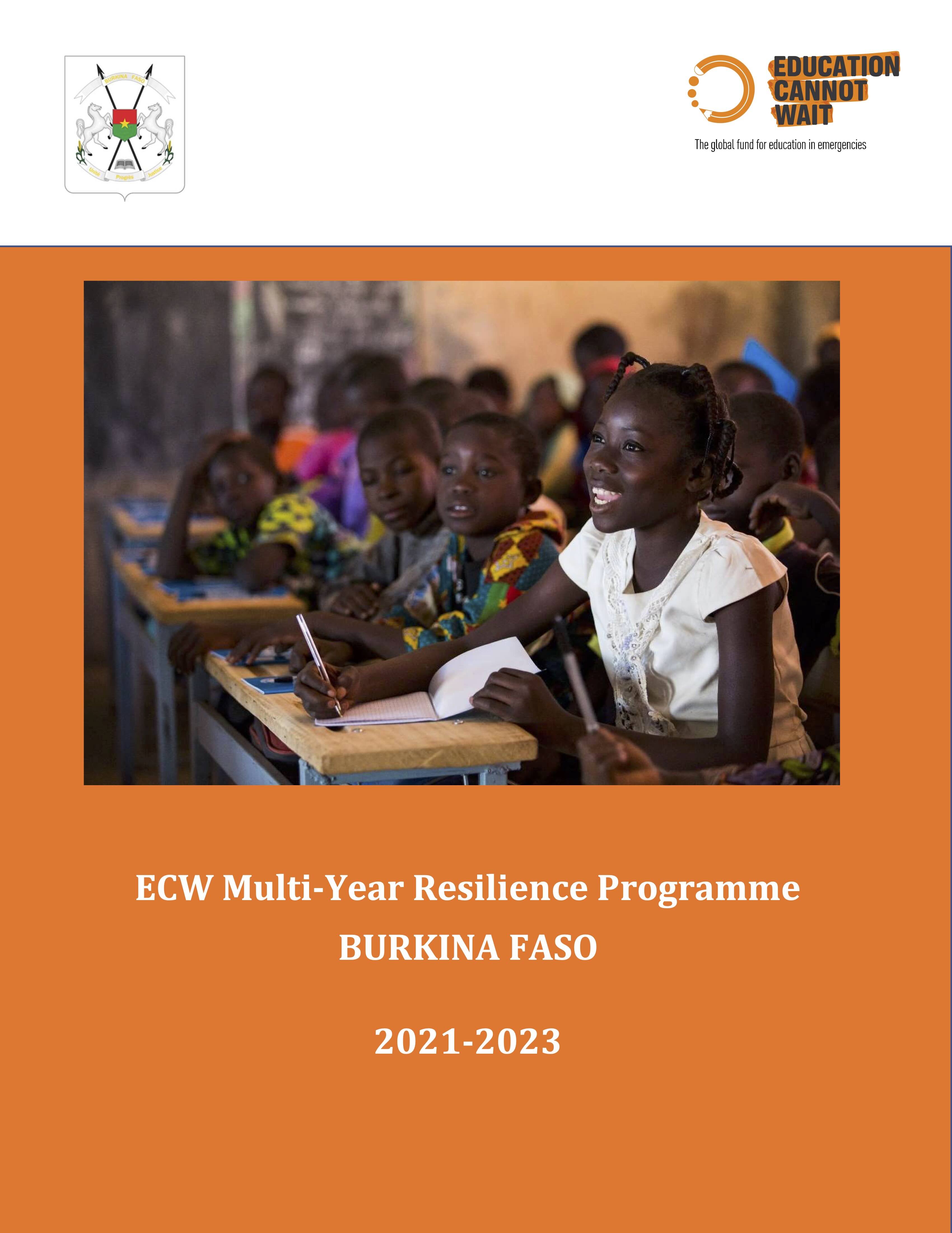 ecw_multi-year_resilience_programme_burkina_faso_2021-2023 ecw_multi-year_resilience_programme_burkina_faso_2021-2023