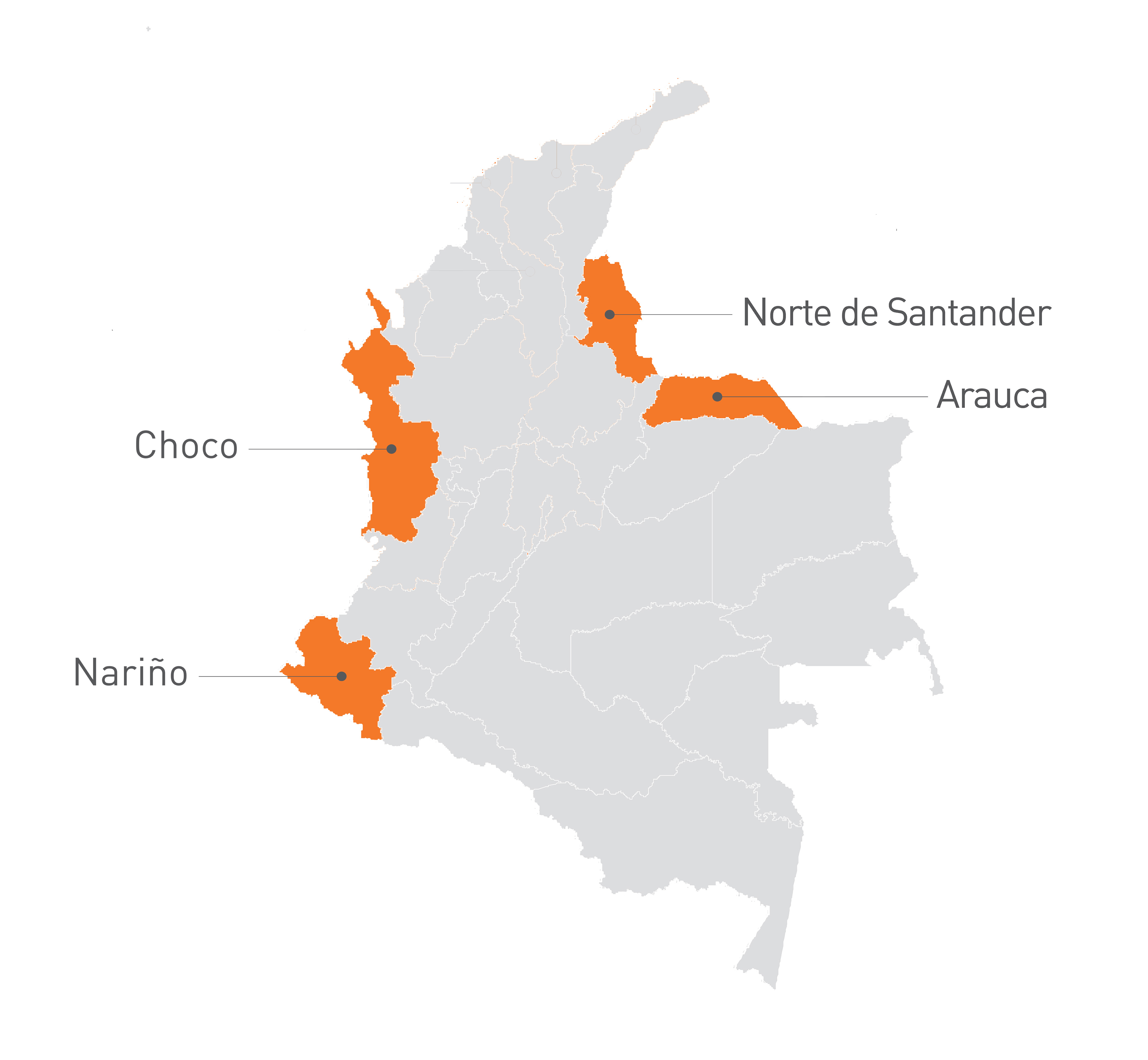 COLOMBIA MYRP May of Priority Areas COLOMBIA MYRP May of Priority Areas