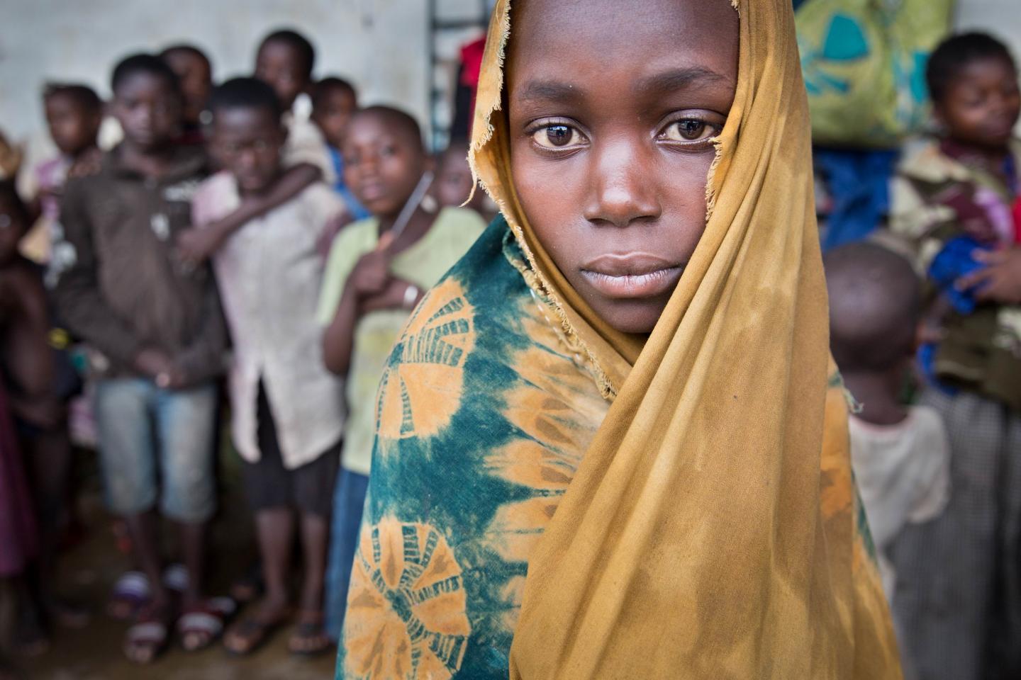 Gir in a school in DR Congo